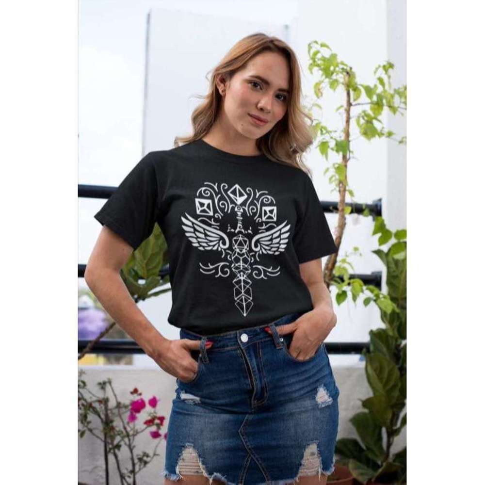 DND Swords Fantasy RPG Gamer Graphic Unisex T-Shirt